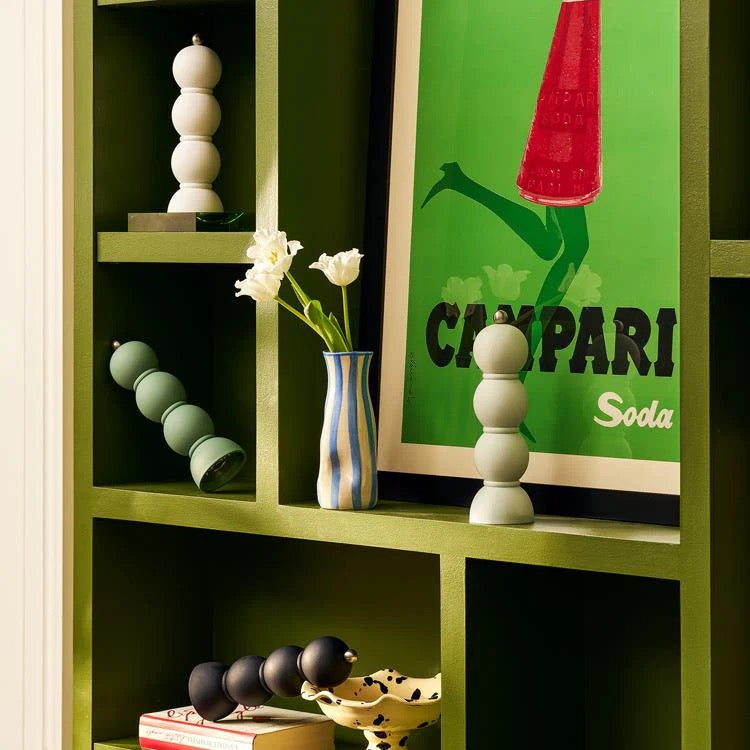 Scandi Chambray Shaker, 9" tall - Thumbnail 2