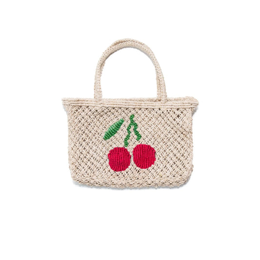 Tracy Cherries Jute Tote
