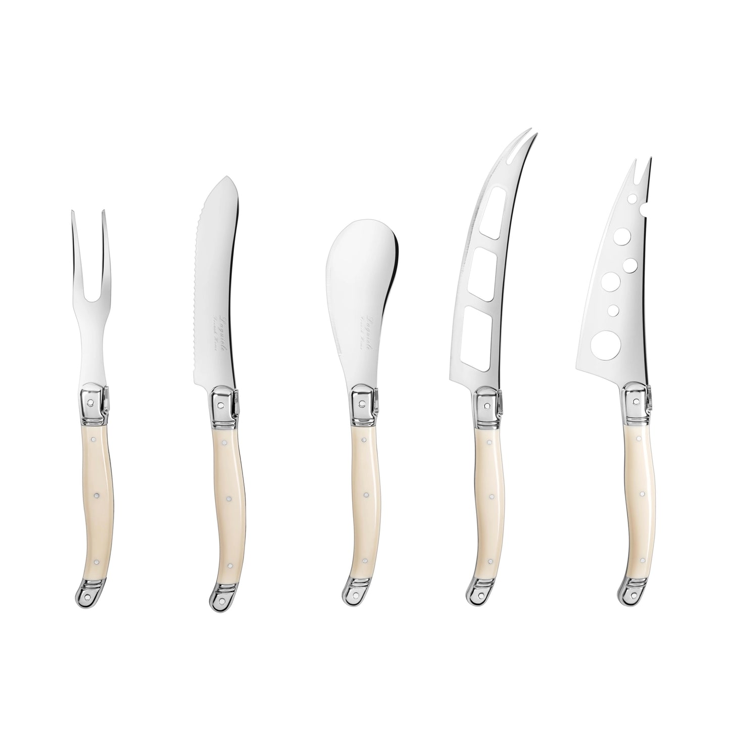 Laguiole 5-piece Artisan Ivory Cheese Knife Set