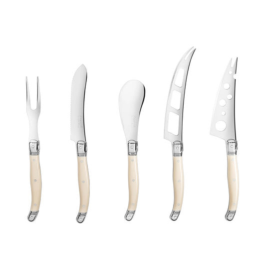 Laguiole 5-piece Artisan Ivory Cheese Knife Set