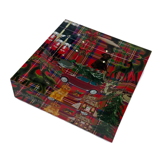 Christmas Plaid Acrylic Candy Dish