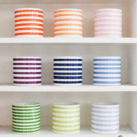 Slinky Stripe Peony Vases