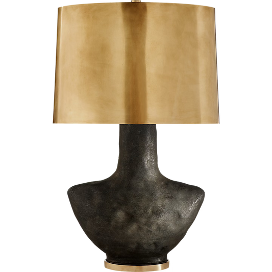 Armato Small Table Lamp, Black/Brass