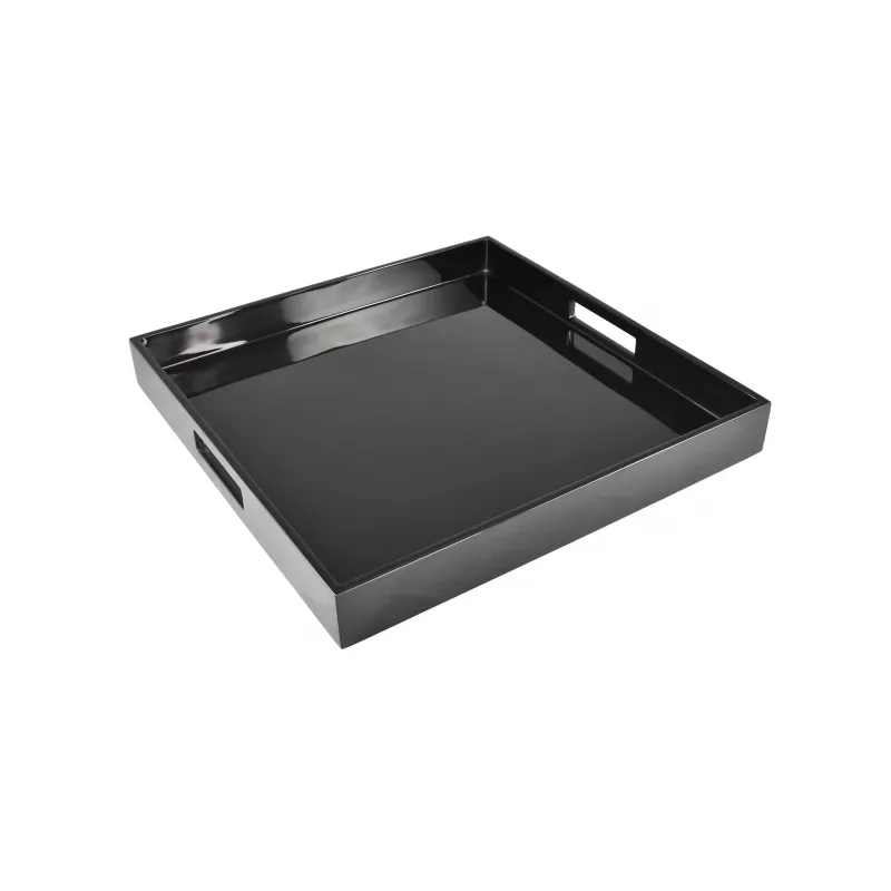 Large Black Lacquer Tray - Thumbnail 3