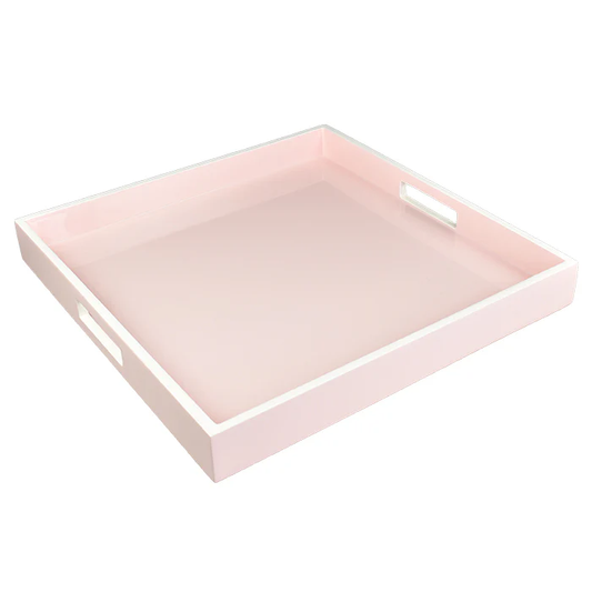 Paris Pink & White Square Tray