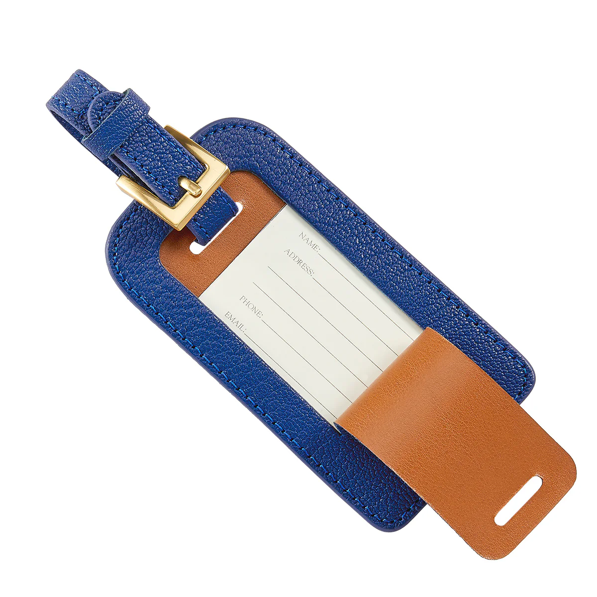 Luggage Tag Royal Goatskin Leather - Thumbnail 2