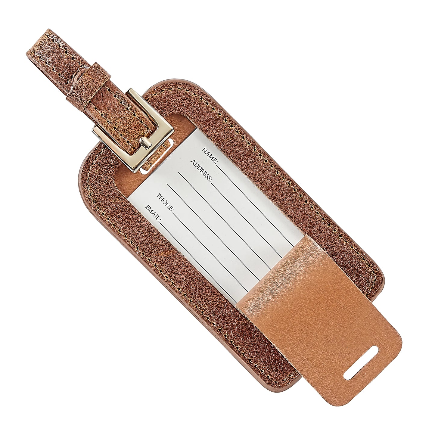 Luggage Tag / Cognac