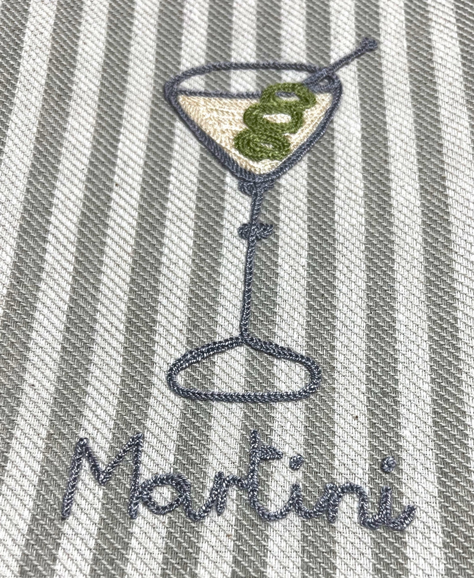 Kitchen Towel Martini Grey Stripe
