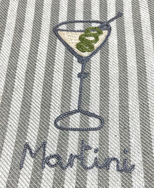 Kitchen Towel Martini Grey Stripe