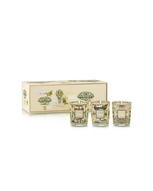 Trio Travel Candles - Rosace/Caravane/Afrika