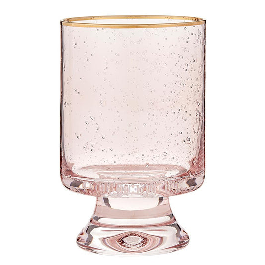 Gold Rimmed Old Fashioned / BLUSH set of 4