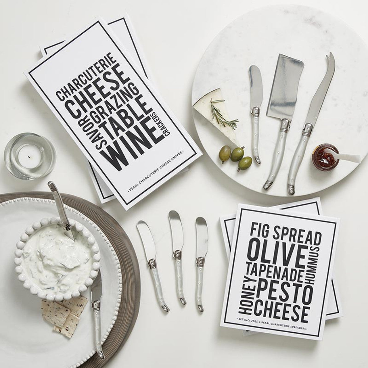 Pearl Charcuterie Spreaders Book Box