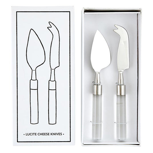 Lucite Cheese Knives Set