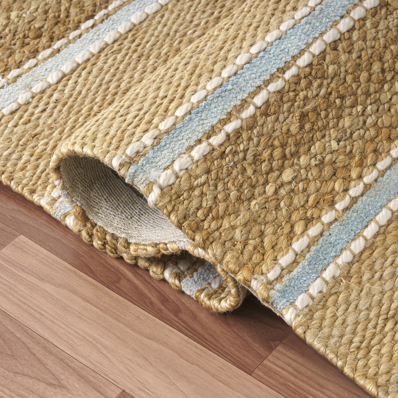 Spa Blue Natural Fiber Rug 2'6"x7'9"