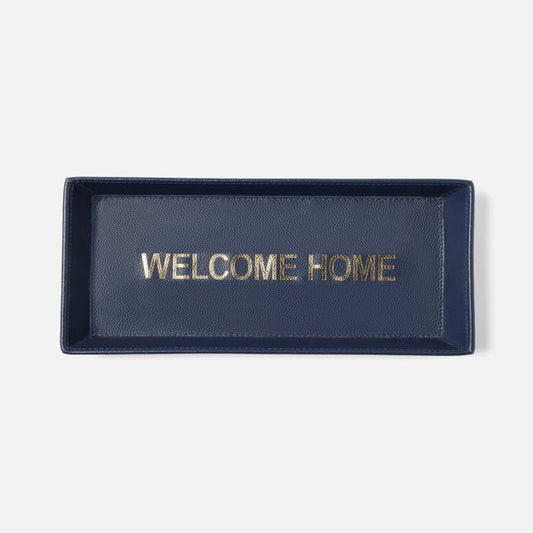 Welcome Home Navy Desk Tray