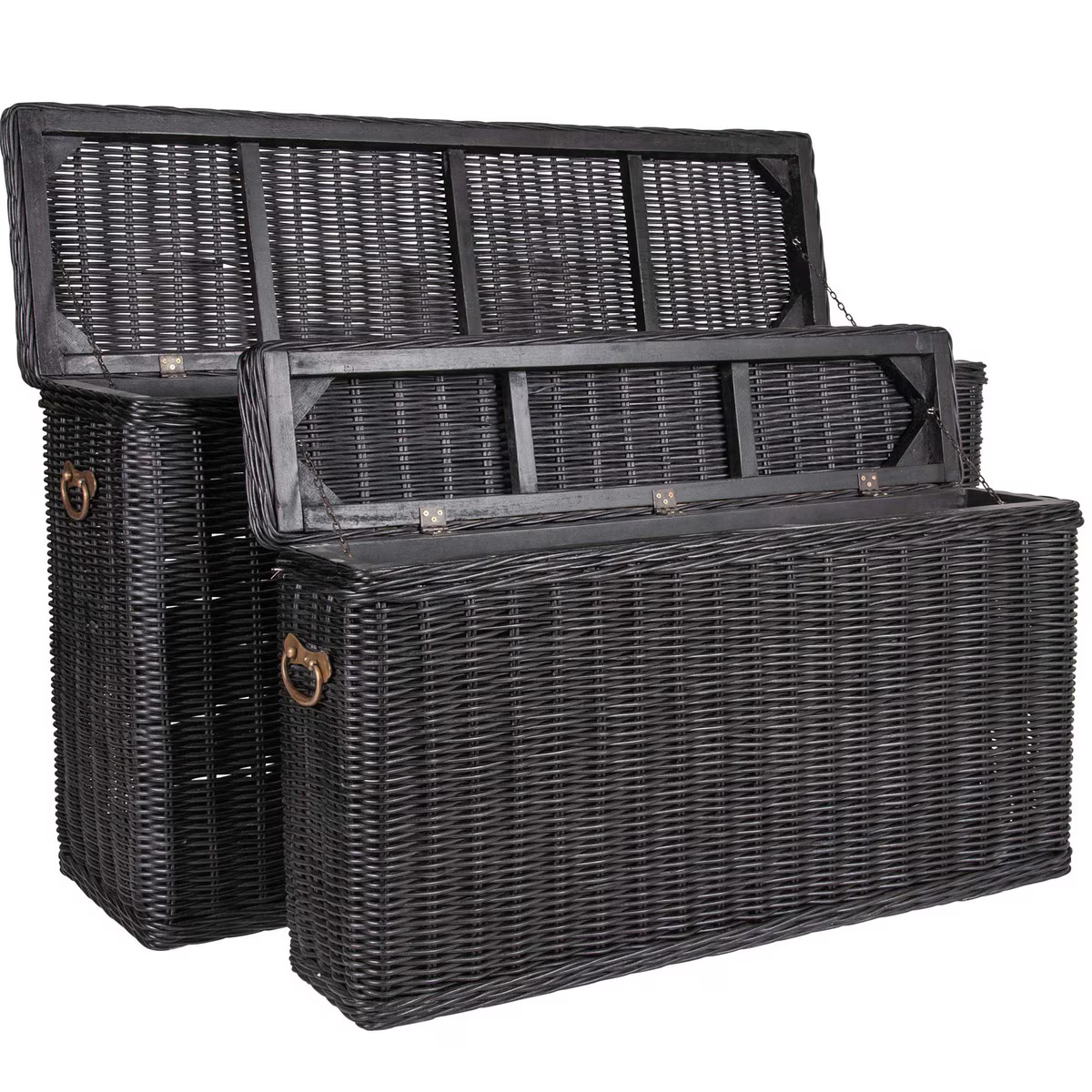 Winslow Black Storage Consoles