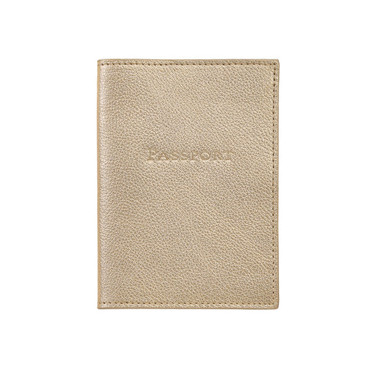 Passport Cover / White Gold