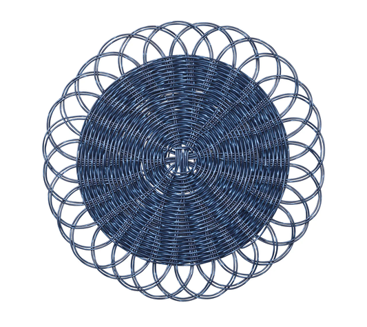 Alfresco Placemat in Blue, Set of 4