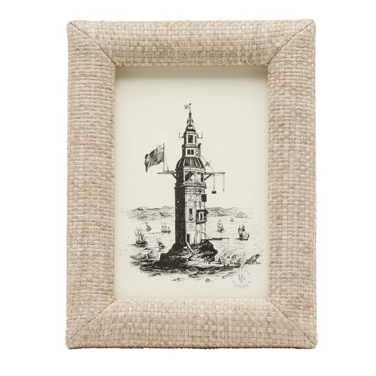 Belem Ash  Frame 4 x 6 Raffia