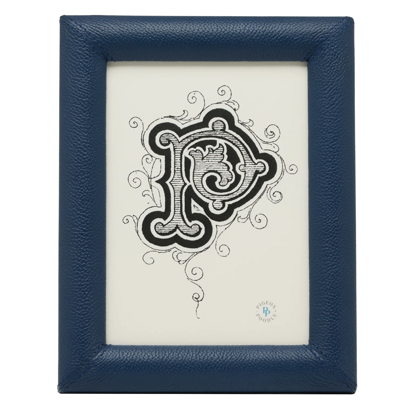 Eton Navy Frame 5 x 7 Full Grain Leather