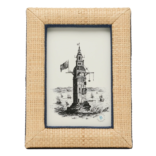 Hanford Natural/Navy Frame 4 x 6
