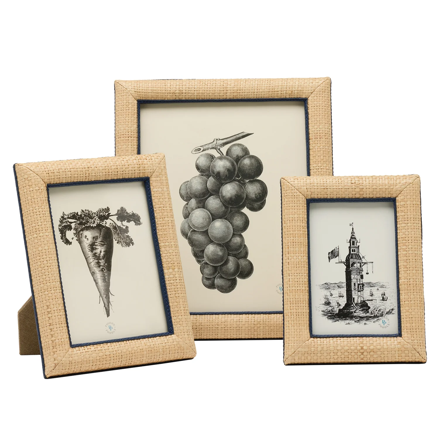 Hanford Natural/Navy Frame 5 x 7