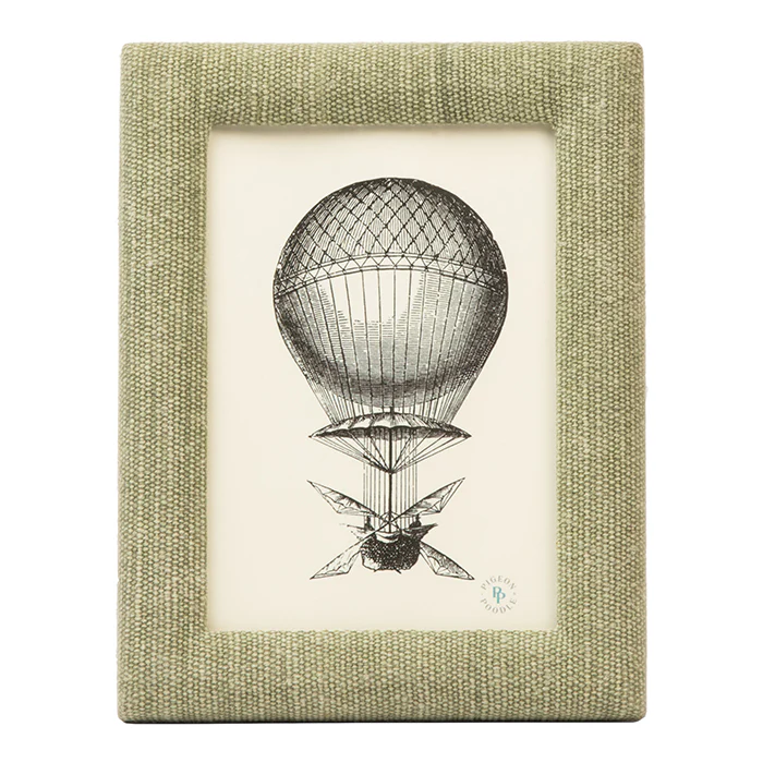 Kemi Light Green Frame 5 x 7 Cotton Jute