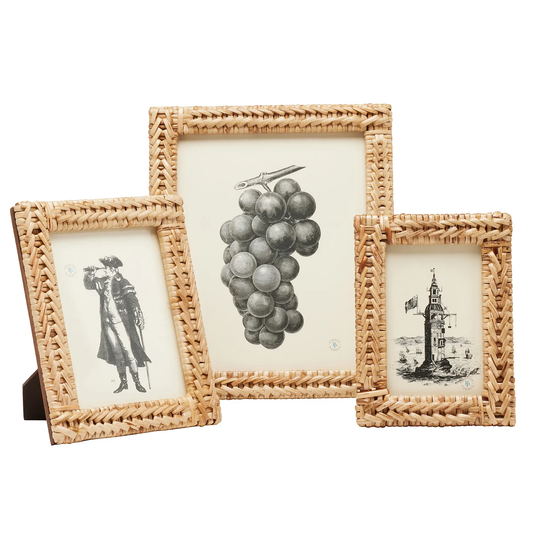 Meribel Natural Frame 5 x 7 Woven Bamboo