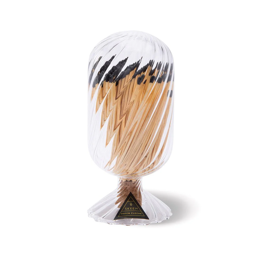 Spiral Match Cloche - Black Tipped Matches