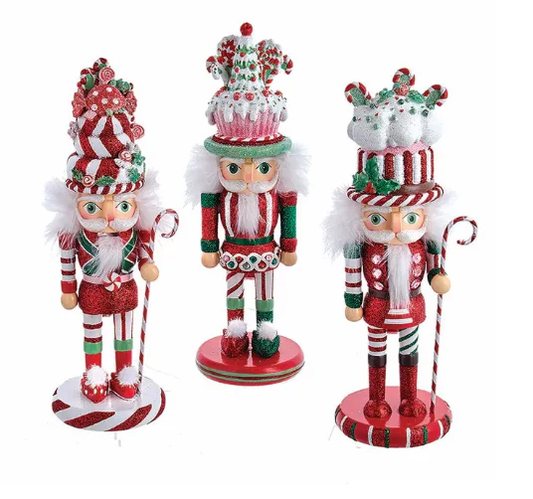 Candy & Cake Fun Hats Nutcrackers - 10"