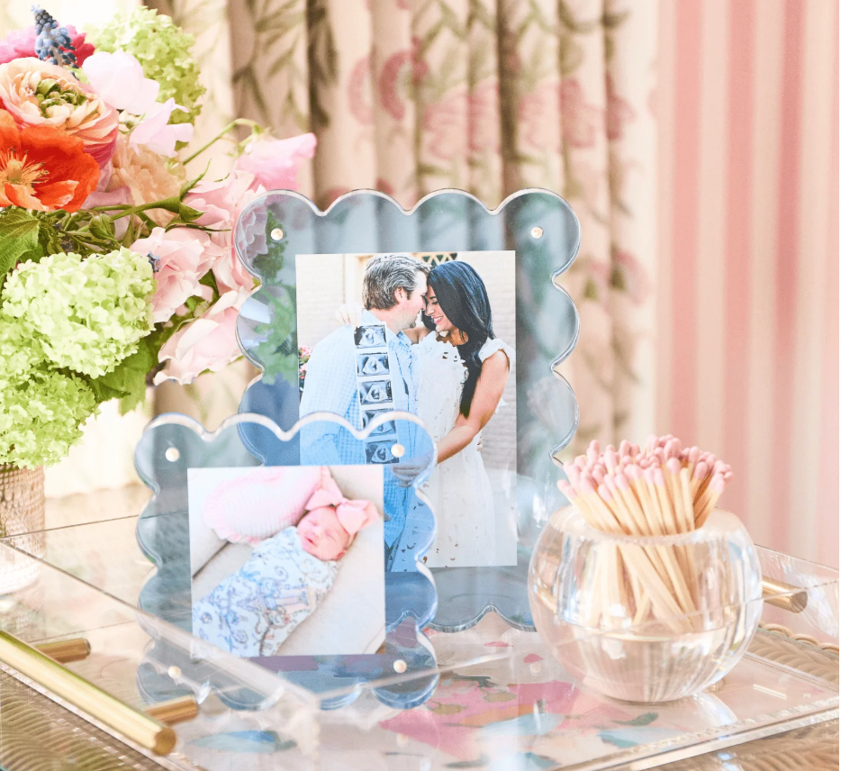 Neon Blue Acrylic Picture Frame