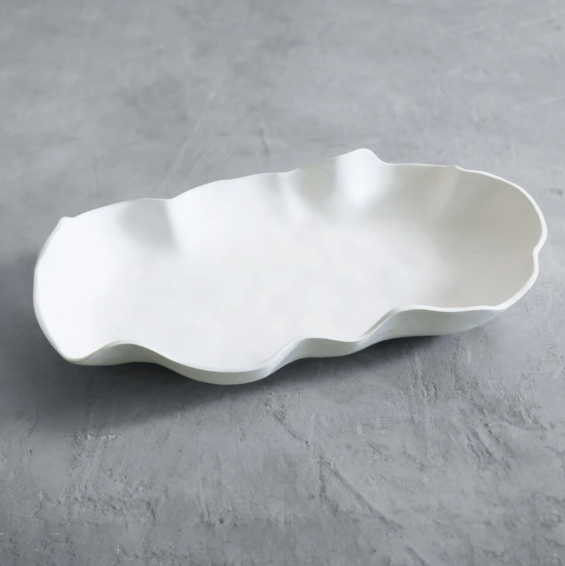 VIDA Nube Large Platter - White