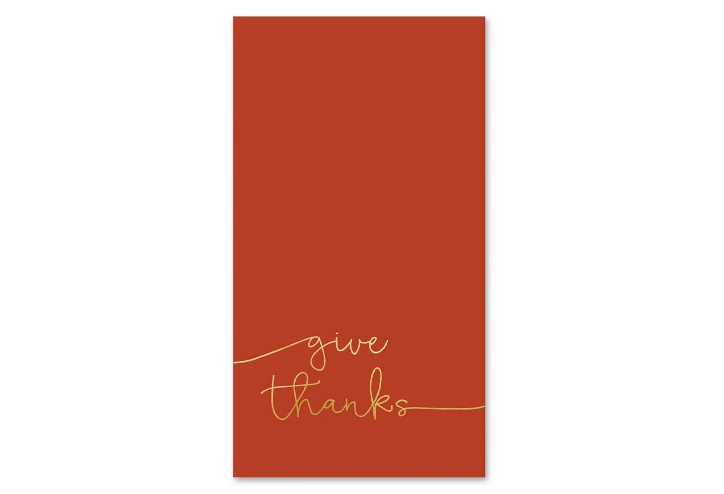 Harvest/Thanksgiving "Give Thanks" Guest Napkin
