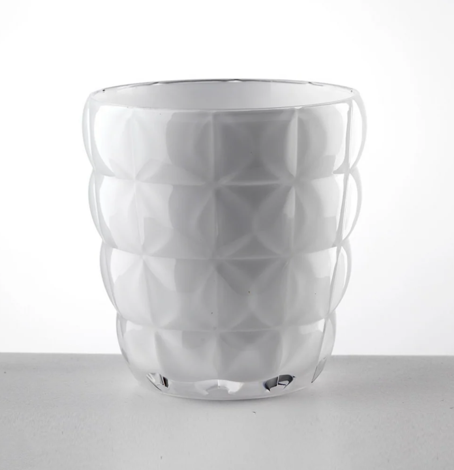 Diamante White Tumblers, Set of 2