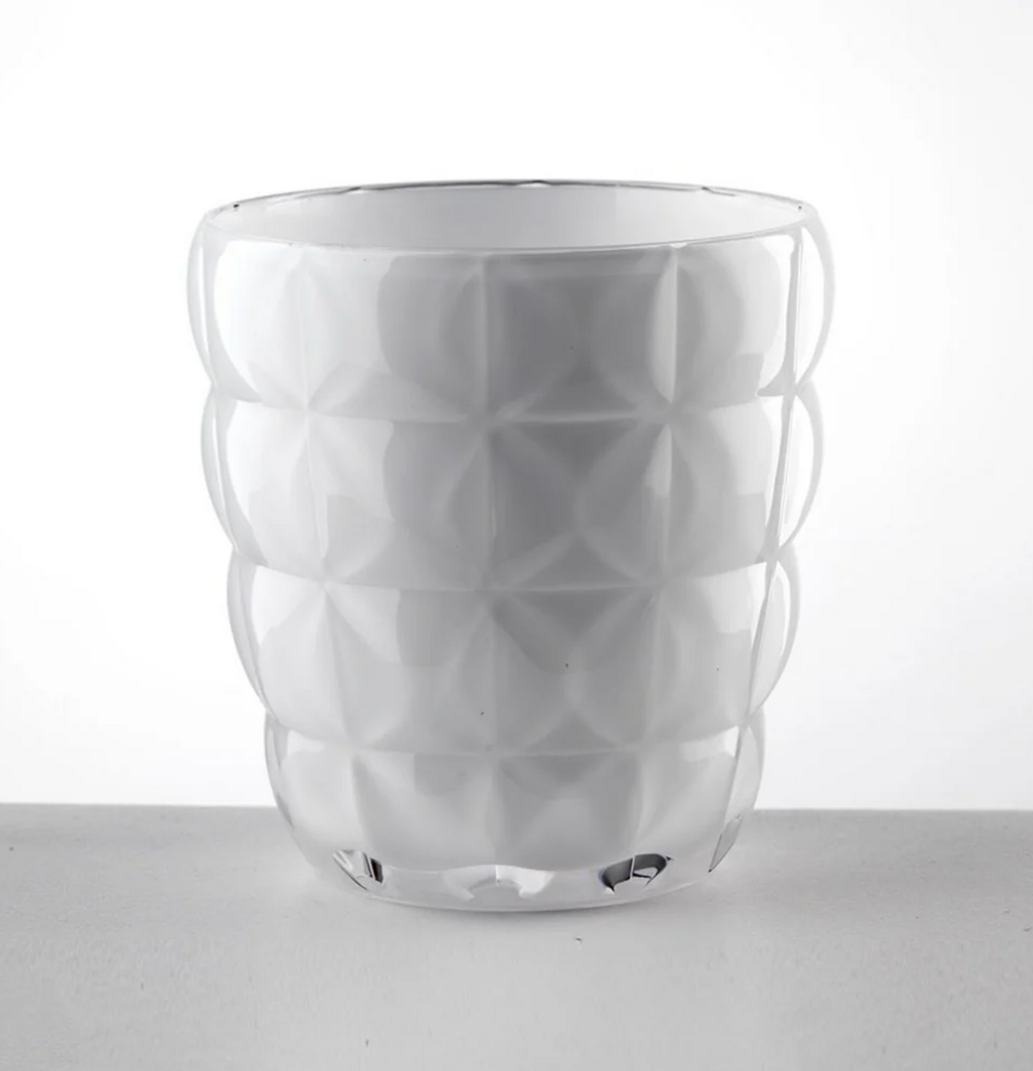 Diamante White Tumblers, Set of 2