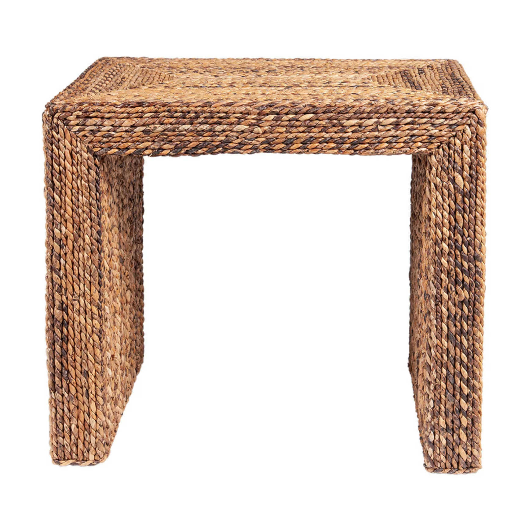Soren Braided Seagrass Side Table - Thumbnail 2
