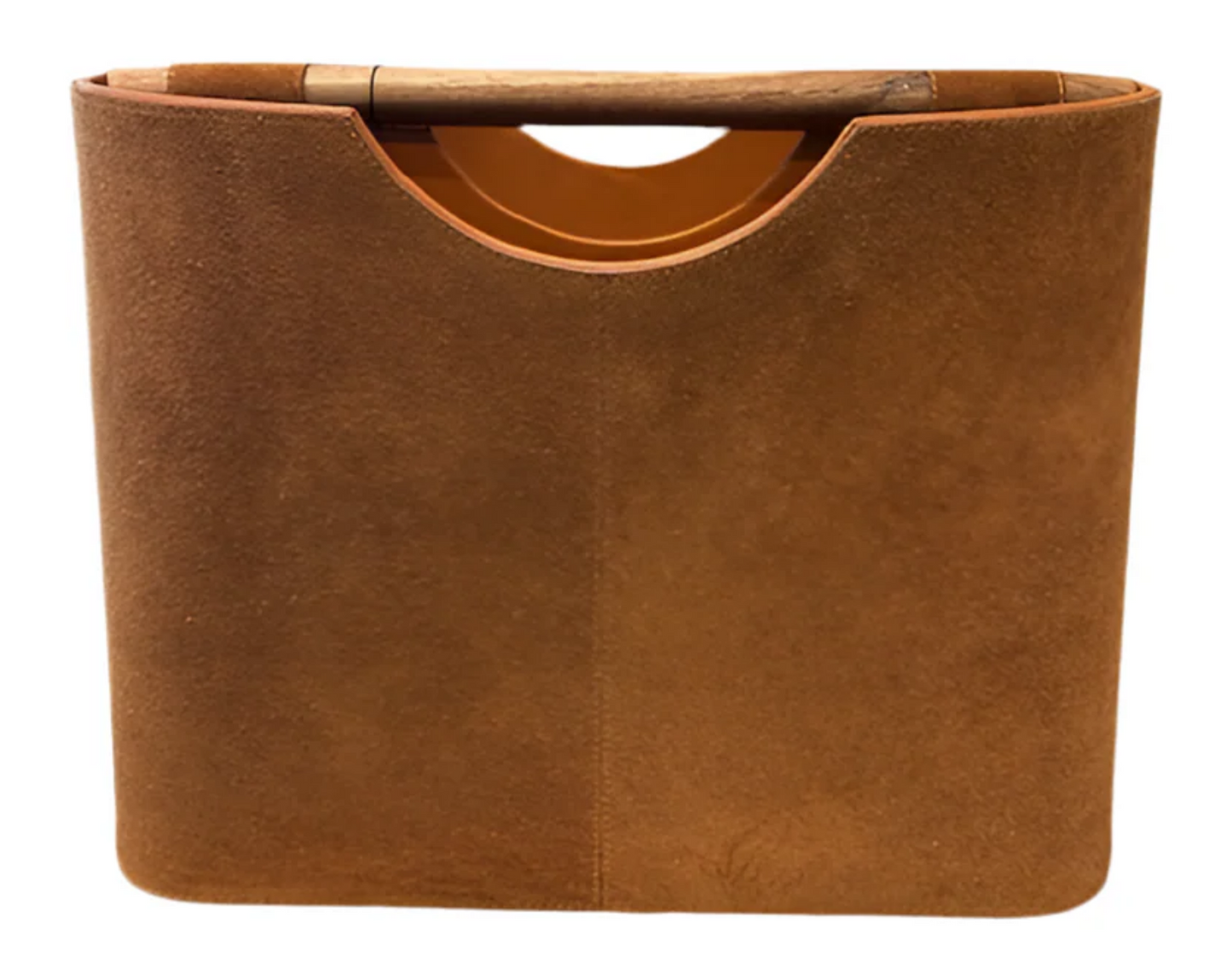 Suede Magazine Rack