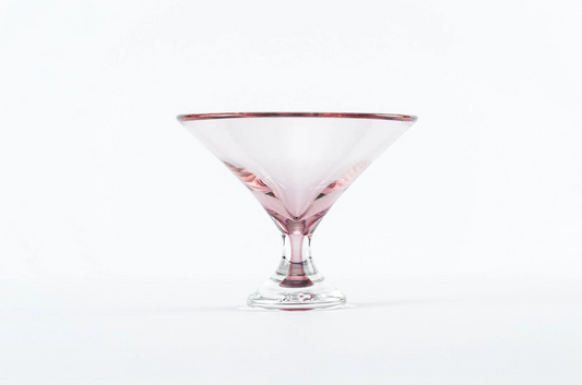 Footed Martini Glass - Mauve