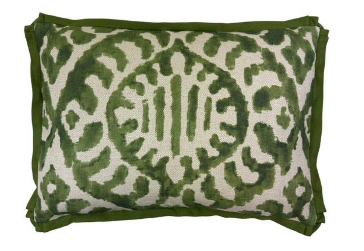 Runy Green Lumbar Pillow