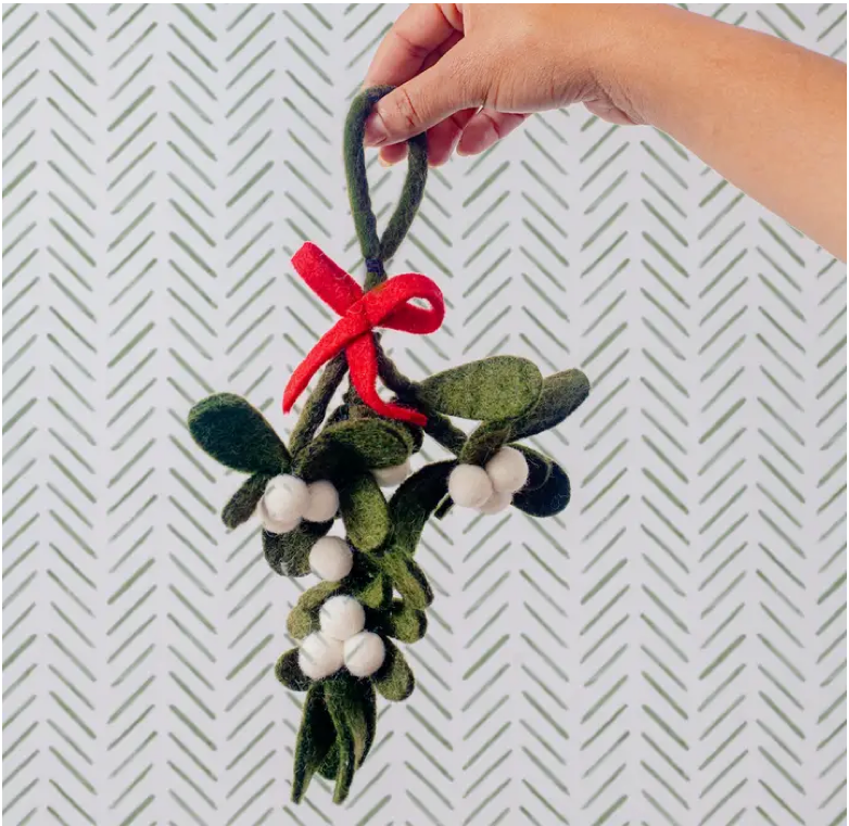 Felt Mistletoe Ornament