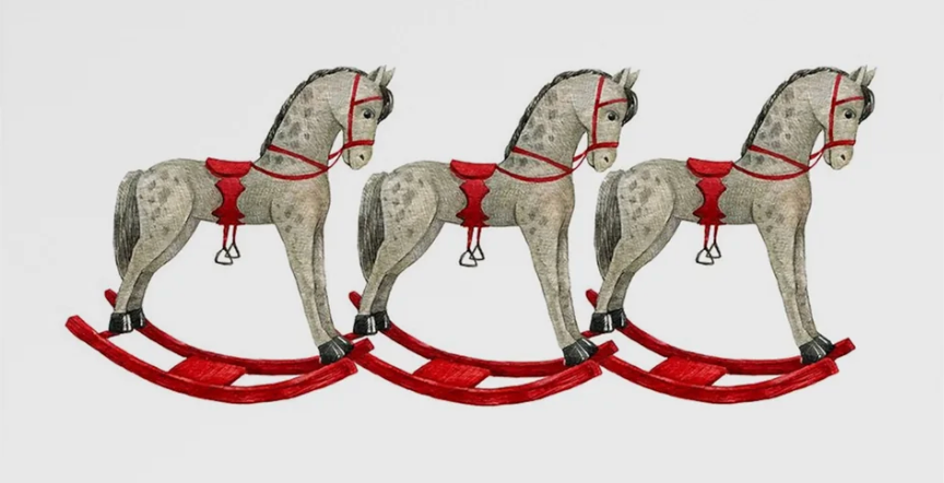 Rocking Horses Vanity Tray