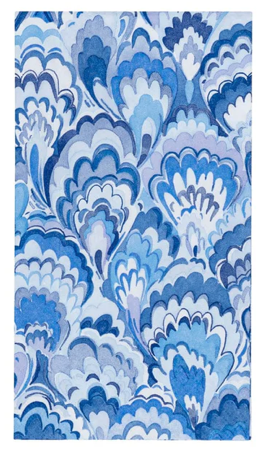 Marbled Ceramica Indigo Guest Towel