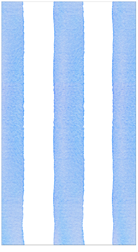 Cafe Stripe Blue Paper Linen Guest Towels - 12 Pack