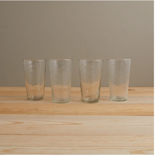 Pebble Glass Tumbler - Tall - Set of 4