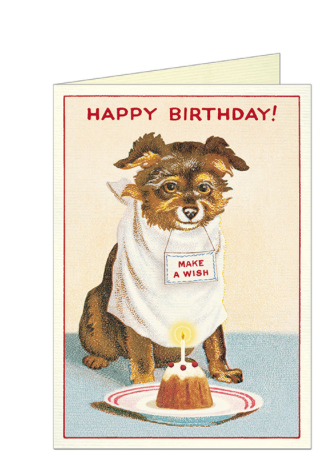 Happy Birthday Dog Cake Card