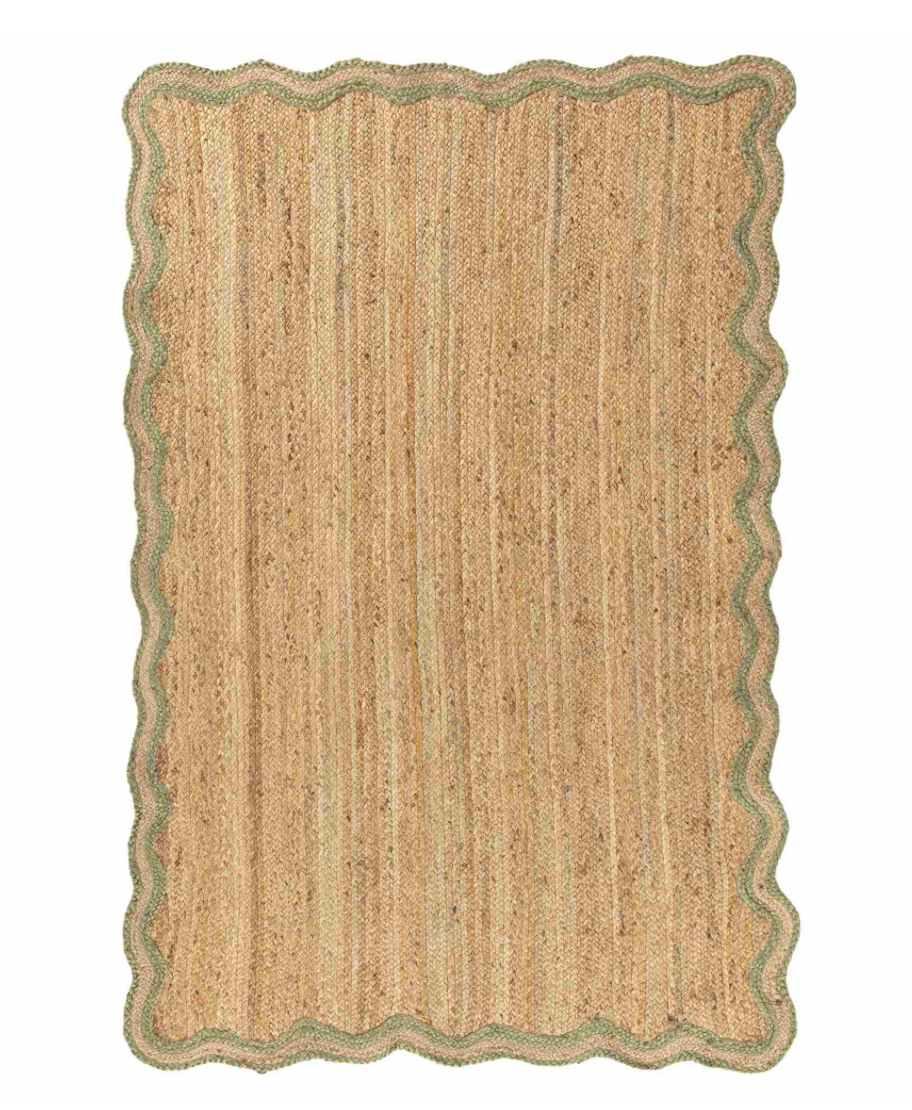 Indoor 2X3 Jute Rug Natural / Sage – Finch & Co