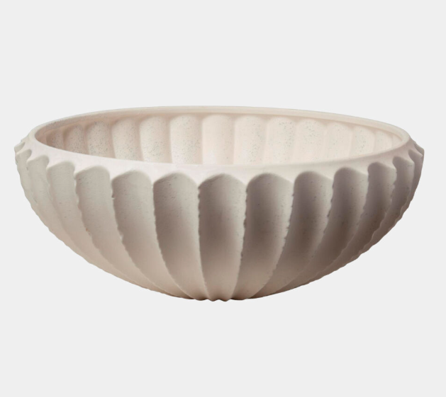 Sawtooth Bowl - Rustic White