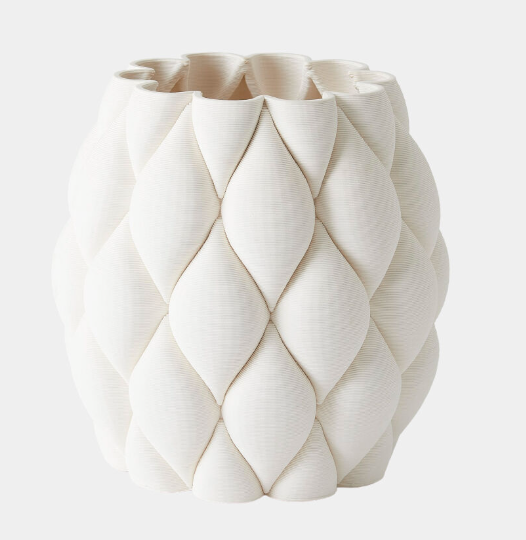 Large Appoggiare Vase-Matte White