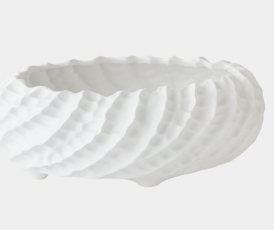 Large Cadoret Vase-Matte White