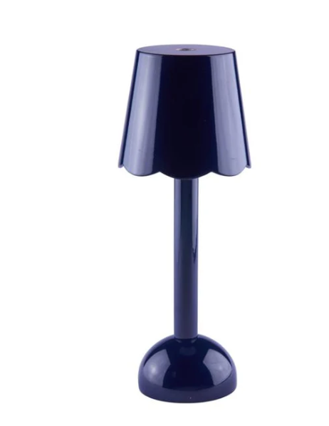 Scallop LED Rechargeable Lamp,Navy